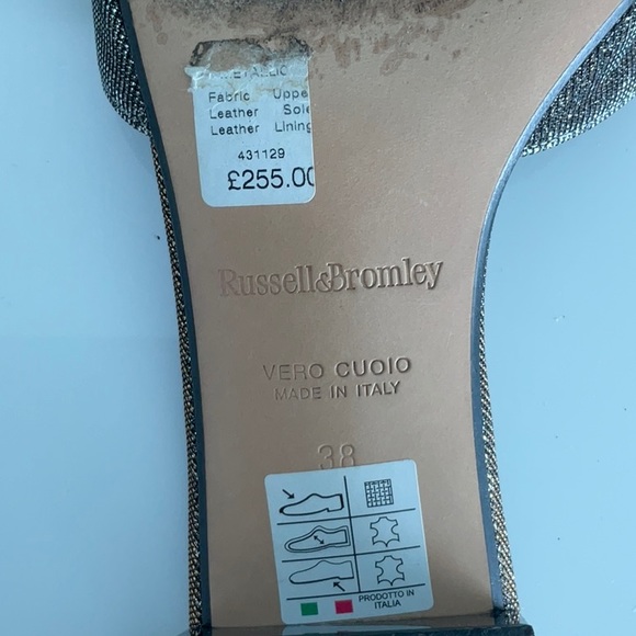 Russel&Bromley London sparkling sandals. Made in Italy , size 38 , US 7.5 - Picture 8 of 9